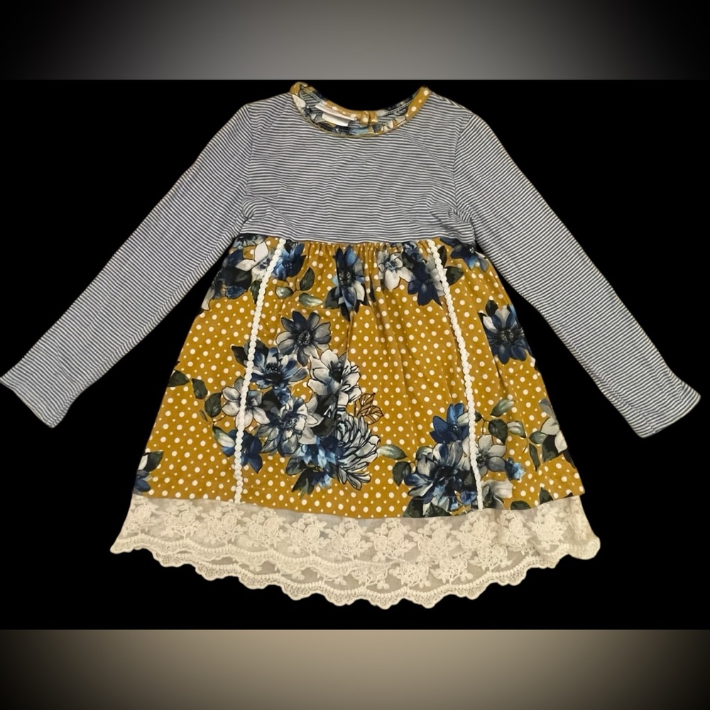 Bonnie Jean Floral Long Sleeve Dress